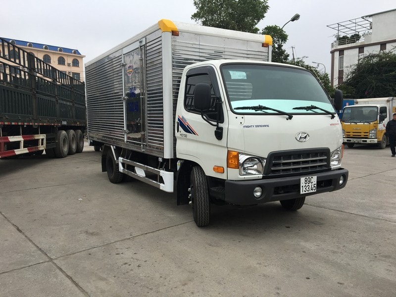 Mẫu thùng xe tải đẹp 2023 | Hyundai HD700 Thùng kín